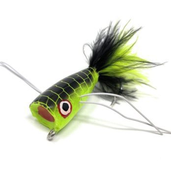 Chartreuse and Black Mini Bass Popper
