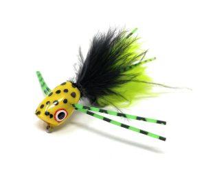 Green and Yellow Spider Legs Flat Face Popper